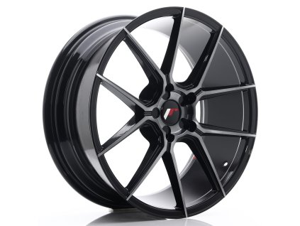 Alu kola Japan Racing JR30 20x8,5 ET20-42 5H BLANK Black Brushed w/ Tinted Face (PCD 5x100, ET 20)
