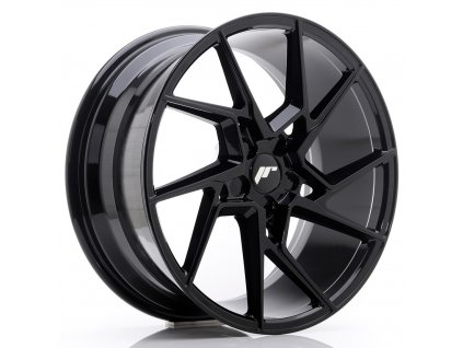 Alu kola Japan Racing JR33 19x8,5 ET20-48 5H BLANK Gloss Black (PCD 5x100, ET 20)