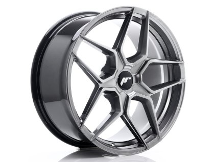 Alu kola Japan Racing JR34 19x8,5 ET20-40 5H BLANK Hyper Black (PCD 5x100, ET 20)