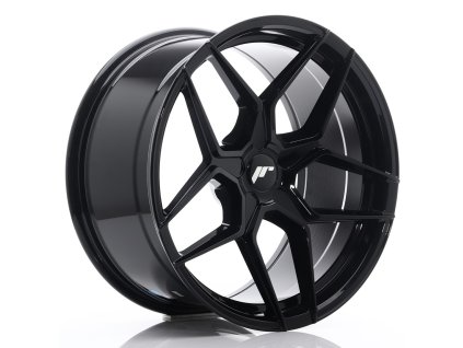 Alu kola Japan Racing JR34 19x9,5 ET20-40 5H BLANK Gloss Black (PCD 5x100, ET 20)