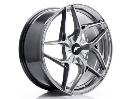 Alu kola Japan Racing JR35 19x8,5 ET20-45 5H BLANK Hyper Black (PCD 5x100, ET 20)