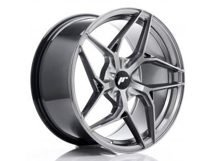 Alu kola Japan Racing JR35 19x9,5 ET20-45 5H BLANK Hyper Black (PCD 5x100, ET 20)
