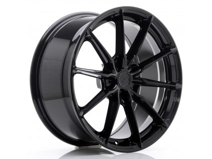 Alu kola Japan Racing JR37 19x8,5 ET20-45 5H BLANK Gloss Black (PCD 5x100, ET 20)
