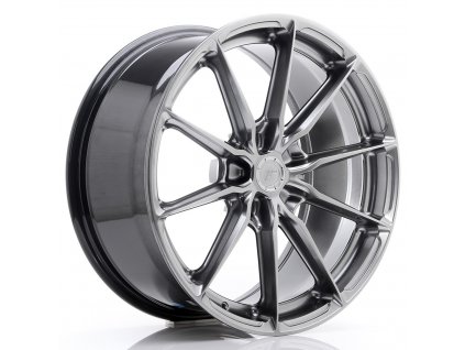 Alu kola Japan Racing JR37 19x8,5 ET20-45 5H BLANK Hyper Black (PCD 5x100, ET 20)