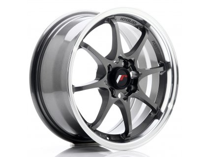 Alu kola Japan Racing JR5 15x7 ET35 4x100 Gun Metal w/Machined Lip