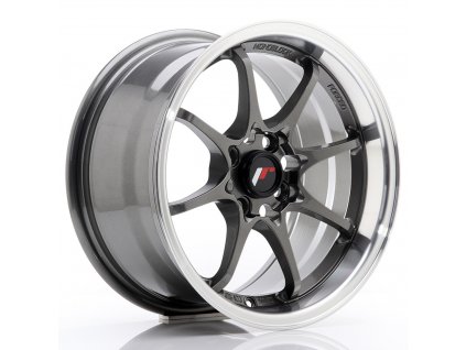 Alu kola Japan Racing JR5 15x8 ET28 4x100 Gun Metal w/Machined Lip