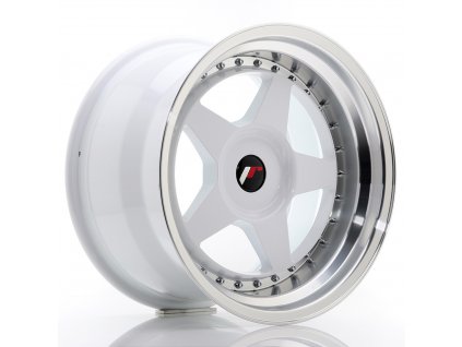 Alu kola Japan Racing JR6 17x10 ET20 BLANK White w/ Machined Lip (PCD 3x112, ET 20, Rozměr 17x10)
