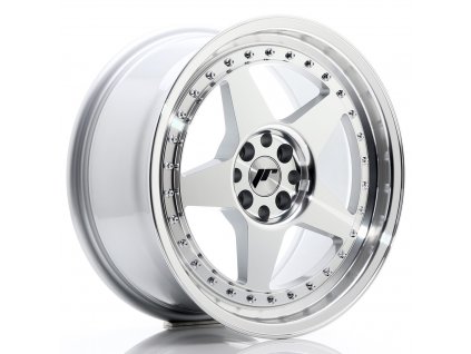Alu kola Japan Racing JR6 17x8 ET35 4x100/114 Silver Machined Face (PCD 4x100, ET 35, Rozměr 17x8)