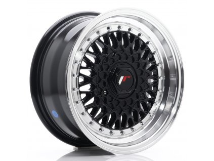 Alu kola Japan Racing JR9 15x7 ET20 4x100/108 Gloss Black w/Machined Lip