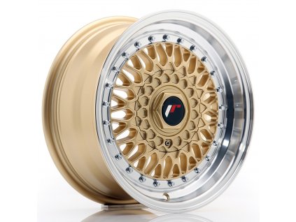 Alu kola Japan Racing JR9 15x7 ET20 4x100/108 Gold w/ Machined Lip (PCD 4x100, ET 20)