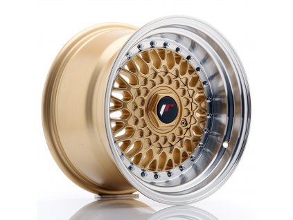Alu kola Japan Racing JR9 15x9 ET10 4x100/108 Gold w/ Machined Lip (PCD 4x100, ET 10)
