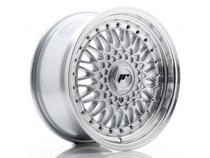 Alu kola Japan Racing JR9 16x7,5 ET25 4x100/108 Silver w/Machined Lip+Silver Rivets