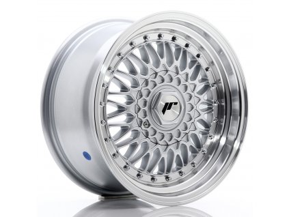 Alu kola Japan Racing JR9 16x8 ET25 4x100/108 Silver w/ Machined Lip+Silver Rivets (PCD 4x100, ET 25)