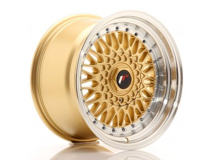 Alu kola Japan Racing JR9 16x9 ET20 BLANK Gold w/ Machined Lip (PCD 3x112, ET 20)