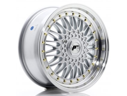 Alu kola Japan Racing JR9 17x7,5 ET35 4x100/108 Silver w/ Machined Lip (PCD 4x100, ET 35, Rozměr 17x7,5)