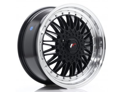 Alu kola Japan Racing JR9 18x8 ET35-40 BLANK Gloss Black w/ Machined Lip (PCD 3x112, ET 35)