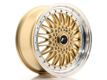 Alu kola Japan Racing JR9 18x8 ET35-40 BLANK Gold w/ Machined Lip (PCD 3x112, ET 35)