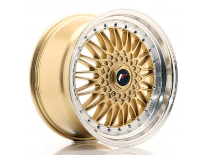Alu kola Japan Racing JR9 18x9 ET20-40 BLANK Gold w/ Machined Lip (PCD 3x112, ET 20)