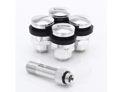 Set hliníkových ventilků Japan Racing v1 - SILVER