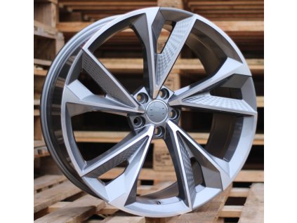 Alu kola design Audi (B1566) 18x8 5x112 ET 35 66.5 stříbrné