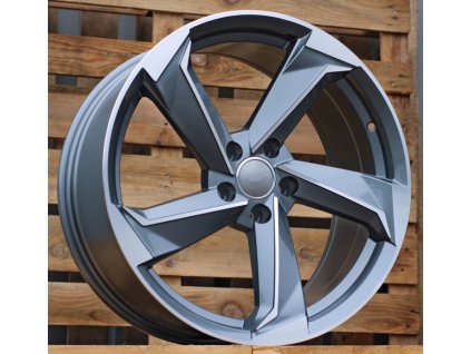 Alu kola design Audi (B5185) 17x7.5 5x112 ET 45 66.5 stříbrné