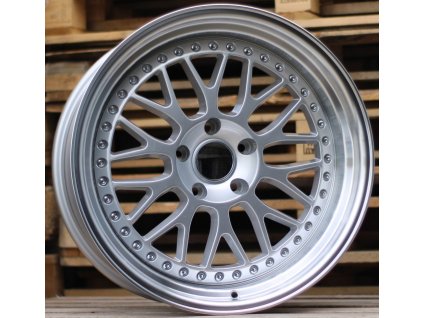 Alu kola replika BBS (XFE55) 19x9.5 5X120 ET 22 74.1 stříbrné