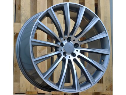 Alu kola design Mercedes (B1048) 18x9.5 5x112 ET 48 66.6 stříbrné