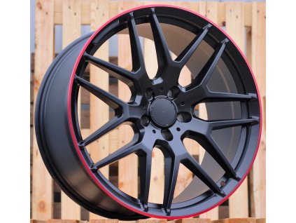 Alu kola design Mercedes (FE115) 22x10 5x130 ET 50 84.1 červené