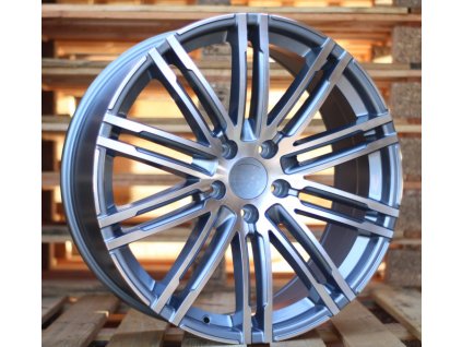 Alu kola design Porsche (B1026) 20x9 5x112 ET 26 66.5 stříbrné