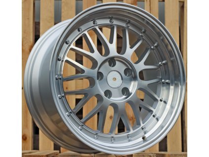 Alu kola replika BBS (A1025) 18x9 5X112 ET 35 66.5 stříbrné