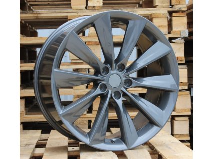 Alu kola design Tesla (B1385) 21x8.5 5x120 ET 40 64.1 stříbrné