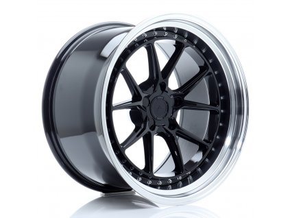 Alu kola Japan Racing JR39 19x11 ET0-25 5H BLANK Gloss Black w/ Machined Lip (PCD 5x100, ET 0)