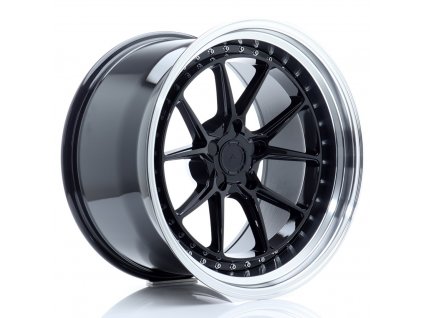 Alu kola Japan Racing JR39 19x11 ET0-25 5H BLANK Glossy Black w/Machined Lip