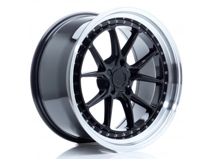 Alu kola Japan Racing JR39 19x9,5 ET15-35 5H BLANK Gloss Black w/ Machined Lip (PCD 5x100, ET 15)