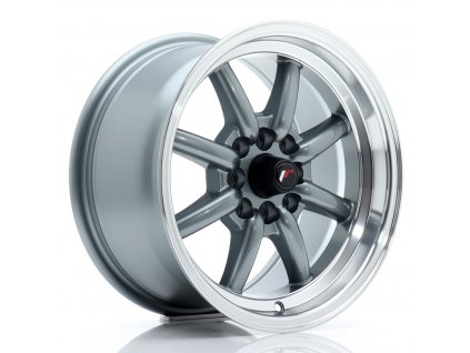 Alu kola Japan Racing JR19 15x8 ET20 4x100/108 Gun Metal w/ Machined Lip (PCD 4x100, ET 20)