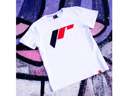 JR pánské tričko Logo-2 White velikost XL (Velikost XL)