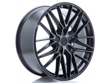 Alu kola Japan Racing JR38 21x9 ET10-52 5H BLANK Black Brushed w/ Tinted Face (PCD 5x108, ET 10)