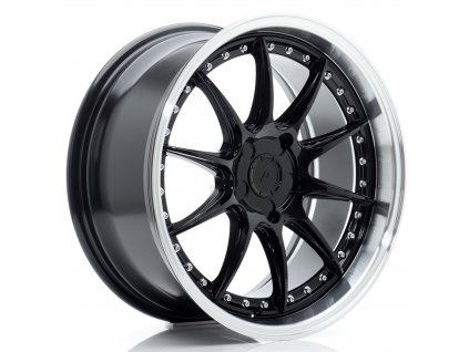 Alu kola Japan Racing JR41 18x8,5 ET15-35 5H BLANK Gloss Black w/ Machined Lip (PCD 5x100, ET 15)