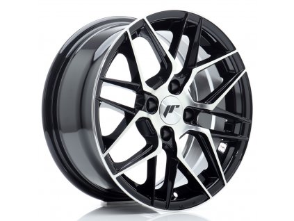 Alu kola Japan Racing JR28 15x7 ET25 4x100 Gloss Black Machined Face (PCD 4x100, ET 25)