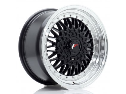 Alu kola Japan Racing JR9 16x8 ET25 4x100/108 Gloss Black w/ Machined Lip (PCD 4x100, ET 25)
