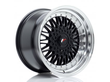 Alu kola Japan Racing JR9 17x10 ET20 BLANK Gloss Black w/ Machined Lip (PCD 3x112, ET 20, Rozměr 17x10)