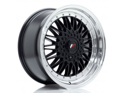Alu kola Japan Racing JR9 18x9 ET20-40 BLANK Gloss Black w/ Machined Lip (PCD 3x112, ET 20)