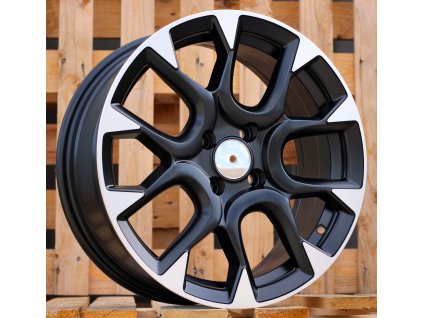 Alu kola design Fiat (B1675) 16x6.5 4x98 ET 35 58.1 černé