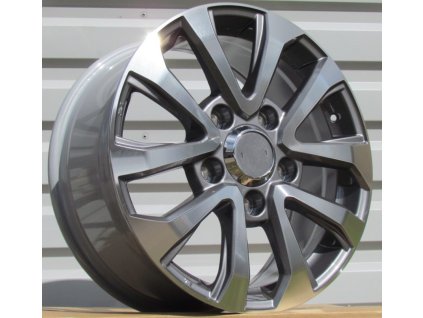 Alu kola design  (B1156) 17x8 5x150 ET 60 110.5 stříbrné