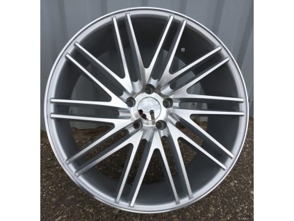 Alu kola design replika Vossen (LU579) 20x9.5 5x112 ET 40 66.5 stříbrné