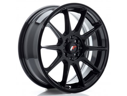 Alu kola Japan Racing JR11 17x7 ET35 4x100/114,3 Gloss Black (PCD 4x100, ET 35, Rozměr 17x7)