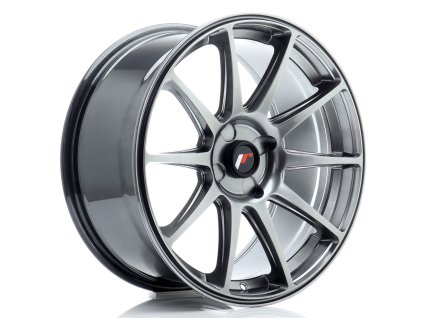 Alu kola Japan Racing JR11 18x8,5 ET20-40 4H BLANK Hyper Black (PCD 4x100, ET 20)