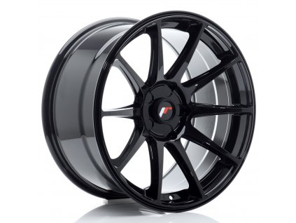 Alu kola Japan Racing JR11 18x9,5 ET20-30 5H BLANK Gloss Black (PCD 5x100, ET 20)