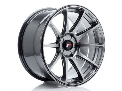 Alu kola Japan Racing JR11 18x9,5 ET20-30 5H BLANK Hyper Black (PCD 5x100, ET 20)