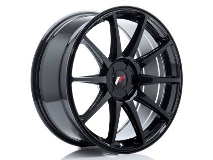 Alu kola Japan Racing JR11 19x8,5 ET20-42 5H BLANK Gloss Black (PCD 5x100, ET 20)
